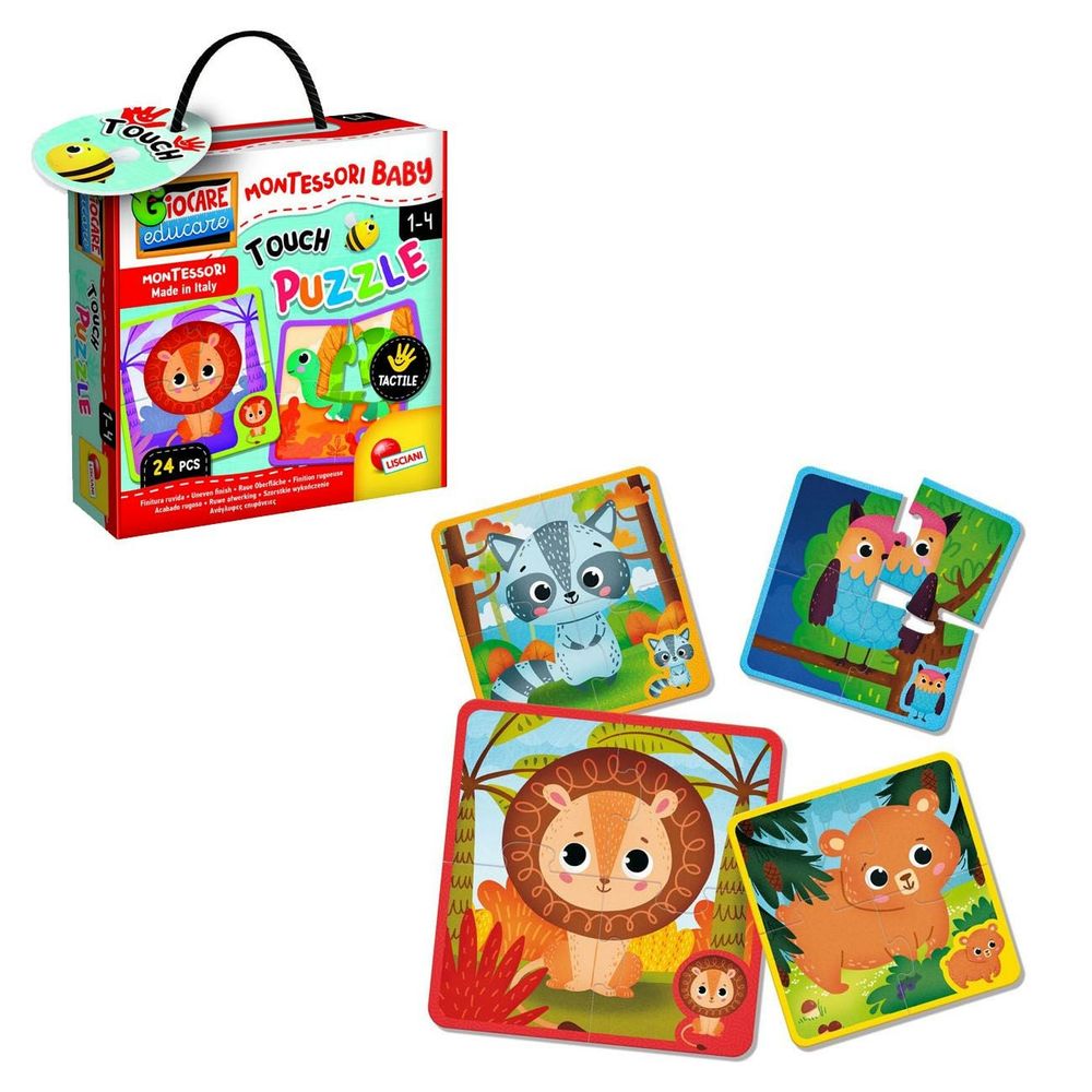 Lisciani Edukativna igra Montessori Baby Touch Puzzle - Dodirni i osjeti slika 3