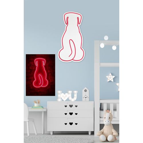 Wallity Ukrasna plastična LED rasvjeta, Doggy - Red slika 3