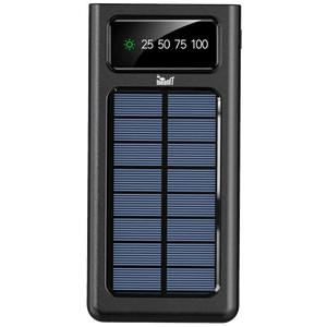 MeanIT Punjač prijenosni za mobitele + svjetiljka,solarni, 10000mAh - P1