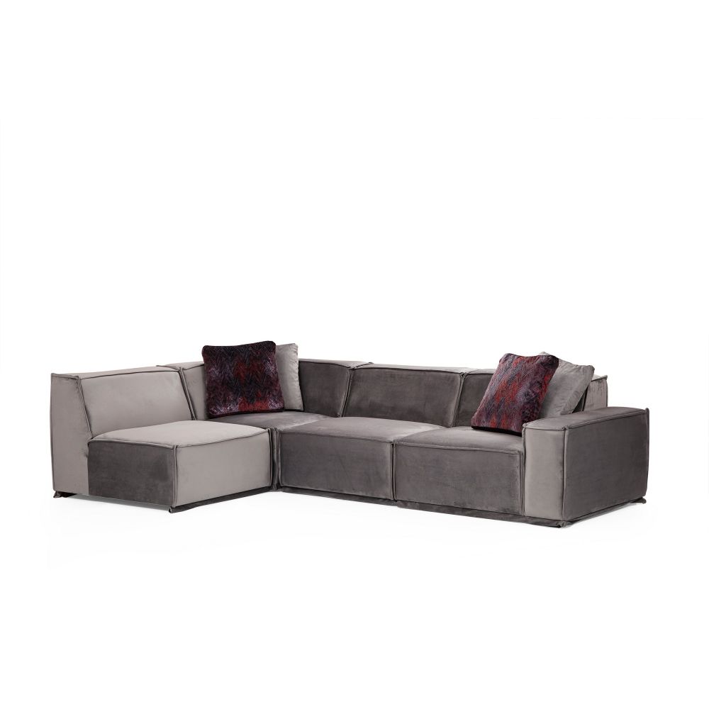 Lego Corner 7 (O1-C-O1-1R) Sivi Ugaoni Sofa slika 2