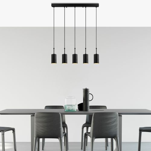 Camel 5 Black Chandelier slika 3