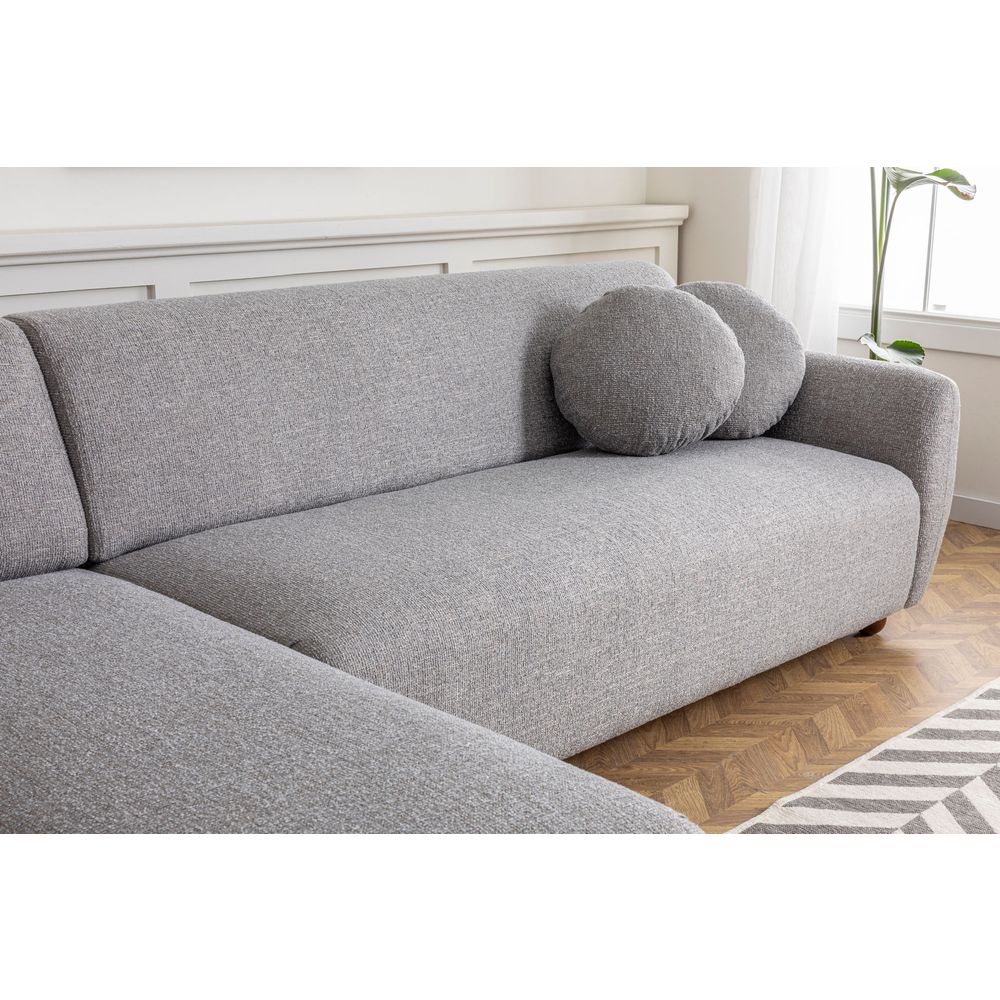 Eddy Corner (CHL-3R) - Svijetlosiva Ugaona Sofa slika 3