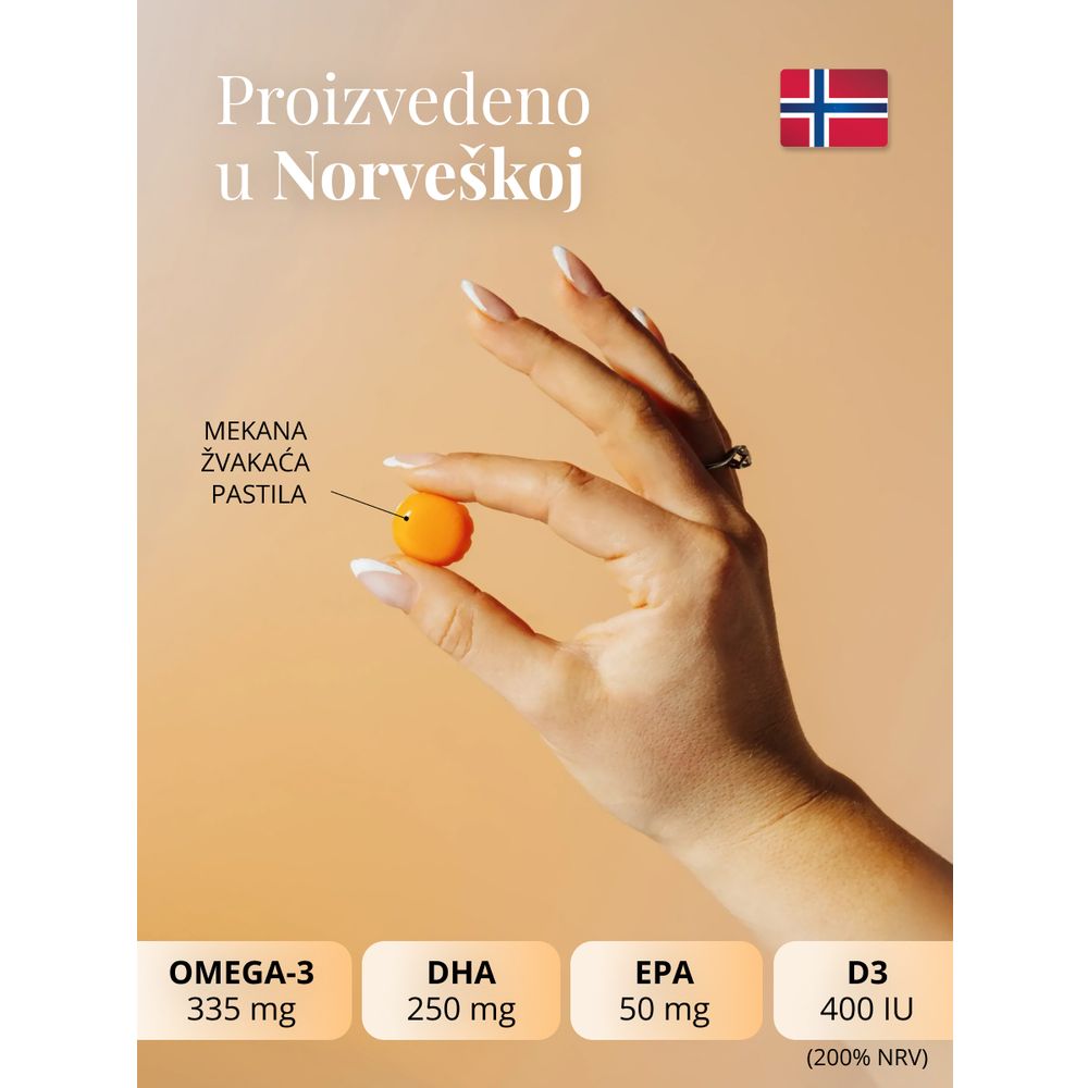 EQUA, Omega-3 pastile, za svakodnevnu podršku mozgu, srcu, imunitetu, 30 komada slika 4