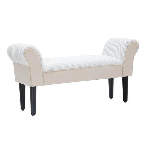 Mauro Ferretti Klupica velvet crema cm 102x31x51 slika 1