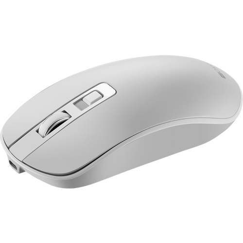 CANYON MW-18, 2.4GHz Wireless Rechargeable Mouse with Pixart sensor, 4keys, Silent switch for right/left keys,Add NTC DPI: 800/1200/1600, Max. usage 50 hours for one time full charged, 300mAh Li-poly battery, Pearl-White, cable length 0.6m, 116.4*63.3*32.3mm, 0.0 slika 2