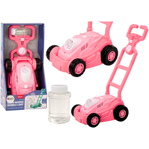 Stroj s mjehurićima od sapunice - Kosilica za vožnju - Ružičasta boja slika 1