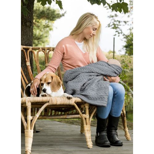 Vinter&Bloom deka Cuddly Dove Grey slika 2