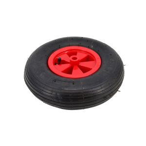 Pneumatska kotača za vrtna kolica AWTOOLS s plastičnom felgom 300mm i crvenom dvoslojnom gumom