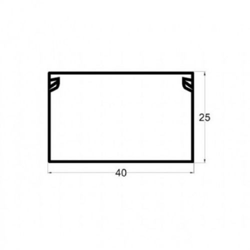 Kanalica ME-40x25mm 2m kablovski kanal PVC slika 2