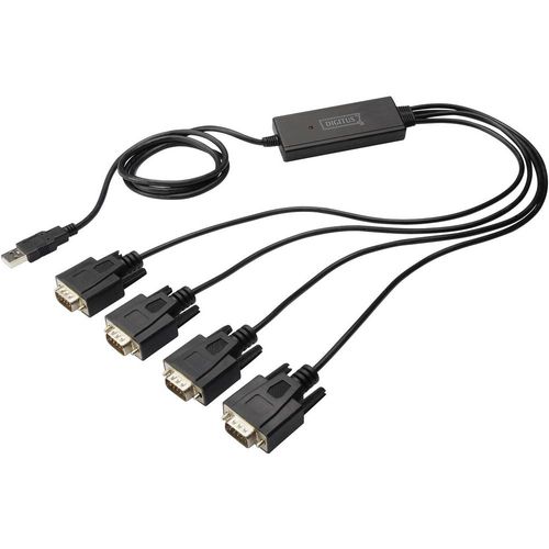 Digitus USB 1.1, serijsko sučelje priključni kabel [1x muški konektor USB 2.0 tipa a - 4x 9-polni muški konektor D-Sub] slika 1