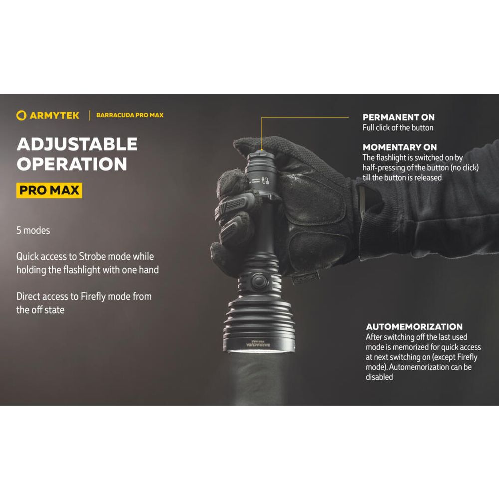 Armytek Baterijska lampa Barracuda Pro Max slika 14