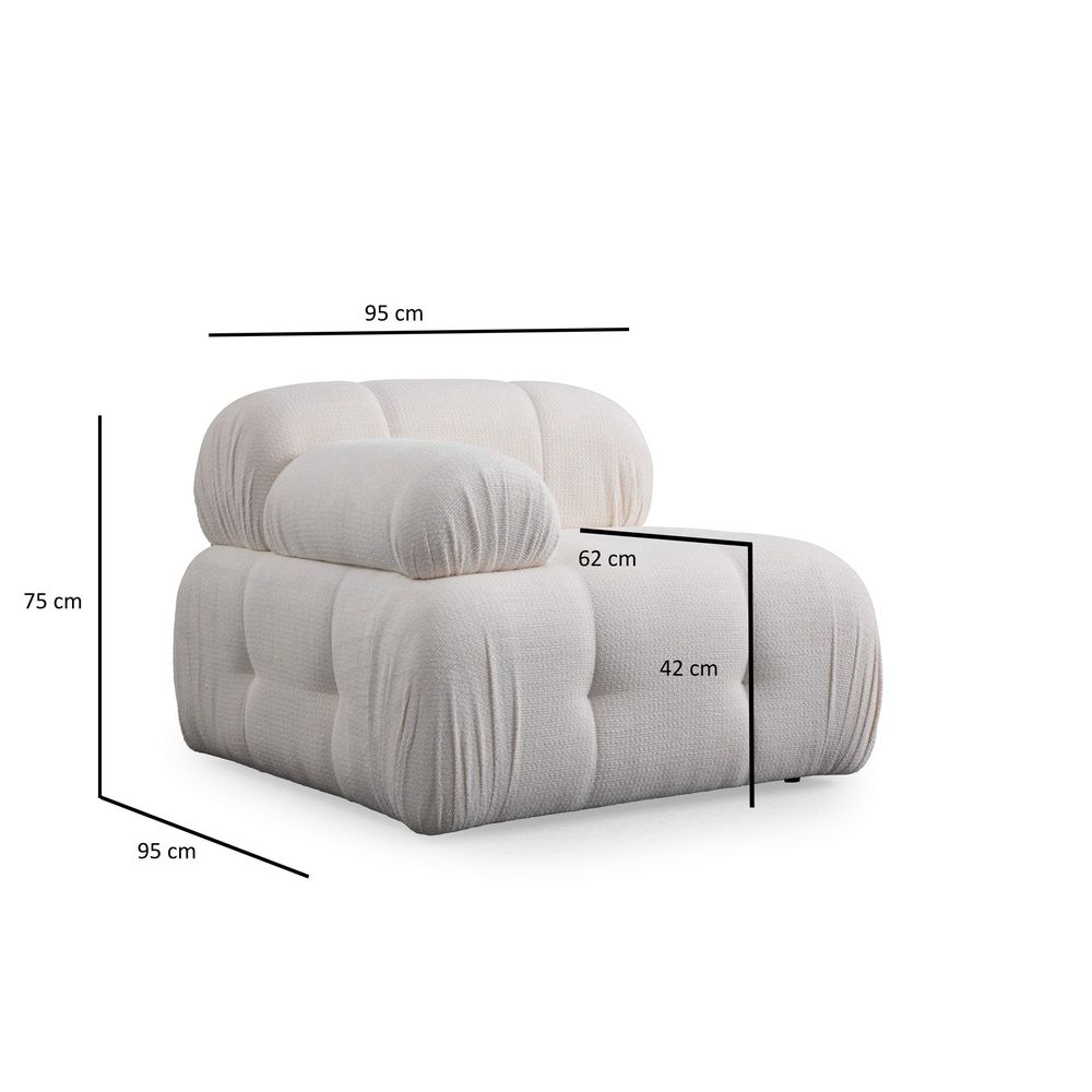 Petite 3 - Bijela trosjedna sofa slika 9