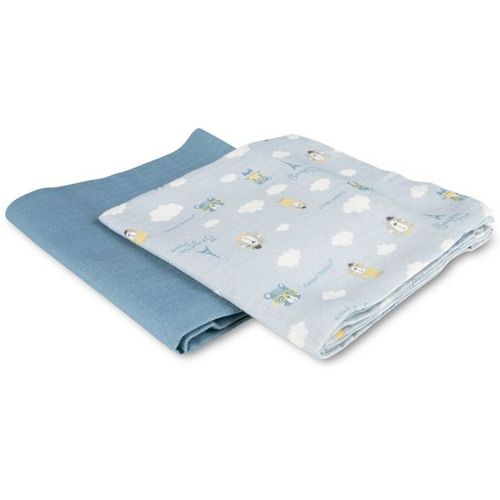 Canpol Babies Muslin (Pelena 70X70Cm) Bonjour Paris Blue - 2Kom slika 3