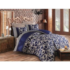 Pera - Dark Blue Dark Blue
Beige
Brown Satin Double Quilt Cover Set