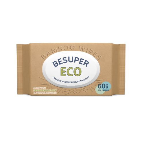 BeSuper ECO Bamboo vlažne maramice 60 kom slika 1