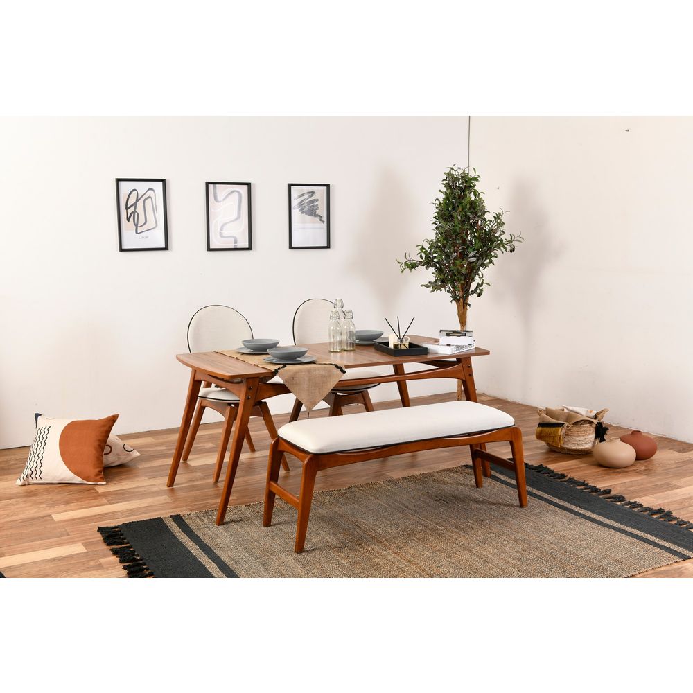 Set Stola i Stolica Touch (2S-1B) WalnutCream (4 Dijela) slika 1