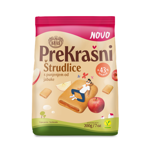 Kraš Prekrašni Štrudlice čajno pecivo jabuka 200g slika 1