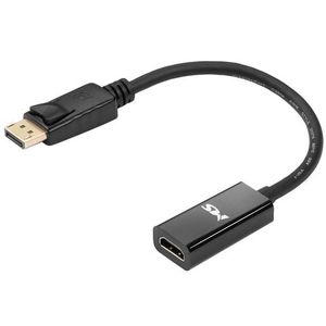 CC Display port -> HDMI F adapter, 20cm, 4K/30Hz, crni, MS