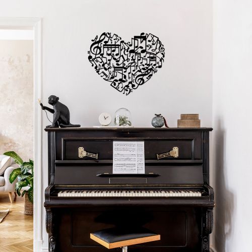 Wallity Metalna zidna dekoracija, Musical Love - 507 slika 1