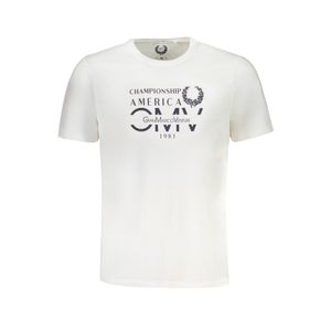 GIAN MARCO VENTURI MEN'S SHORT SLEEVED T-SHIRT WHITE