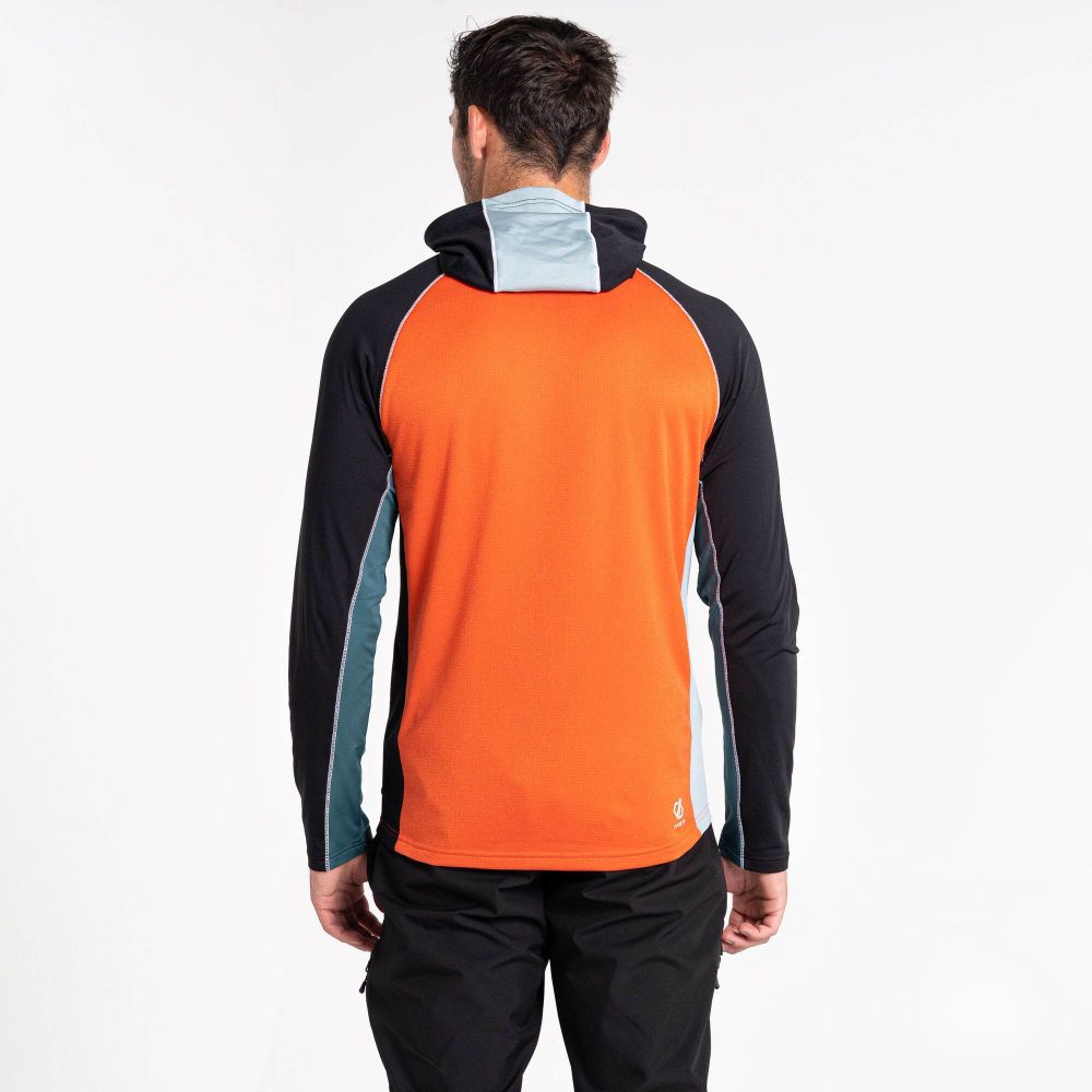 Dare2B Muški duks na kopčanje Contend Core, Mediterranean Green/Trail Blaze/Slate slika 2