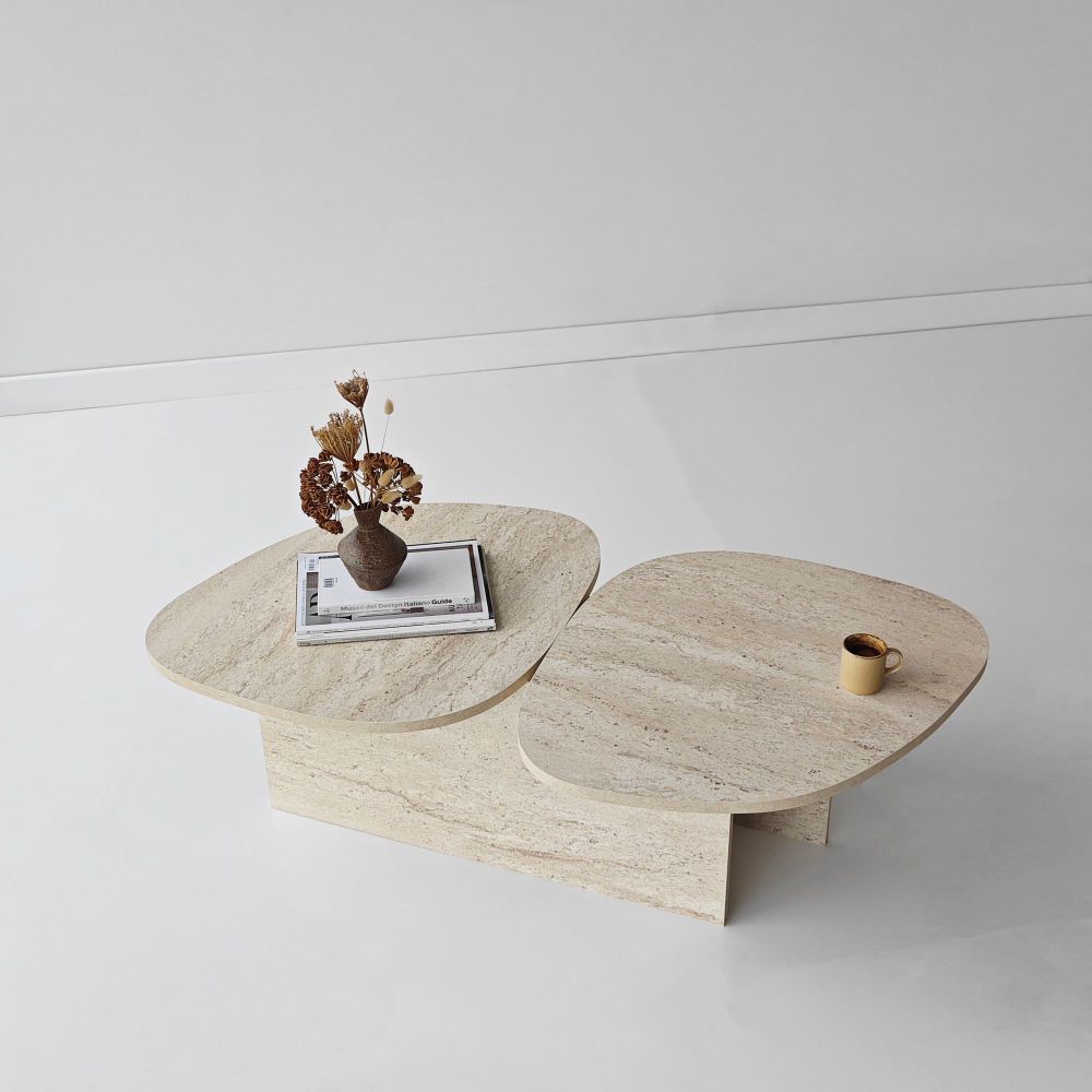 Stol za kafu Stones – boja: travertin slika 3