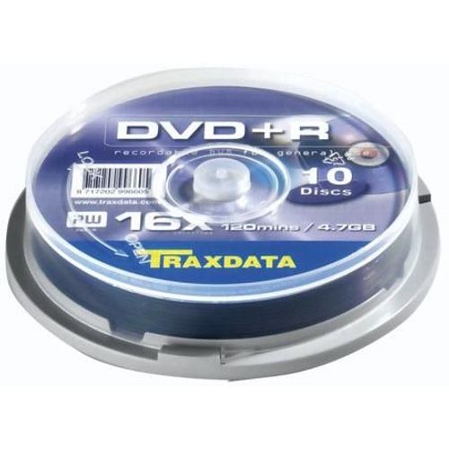 DVD+R Traxdata 4,7 GB/120 min 16x, cake, 10/1 slika 2