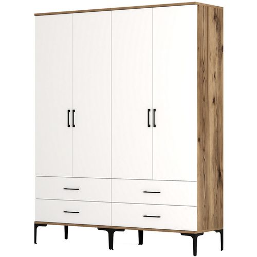 Kumsal TT - Walnut, White Walnut
White Wardrobe slika 5