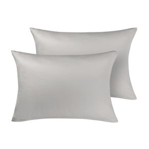 Set od dvije pamučne jastučnice Svilanit Luxe Sateen, siva grey 60x80 cm