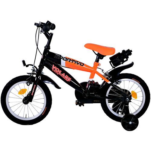 Dječji bicikl Volare Sportivo 14" s dvije ručne kočnice neon narančasti slika 9