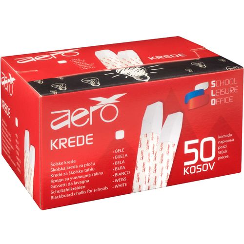 Aero Školska kreda Bijela Velika 50 kom 8320-0101 slika 1