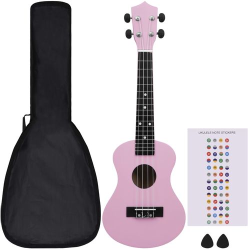 Set dječjeg ukulelea Soprano s torbom ružičasti 23 " slika 3