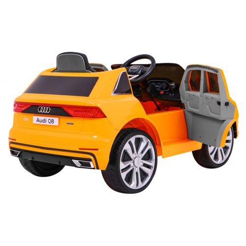 Licencirani auto na akumulator Audi  Q8 LIFT  - žuti slika 10