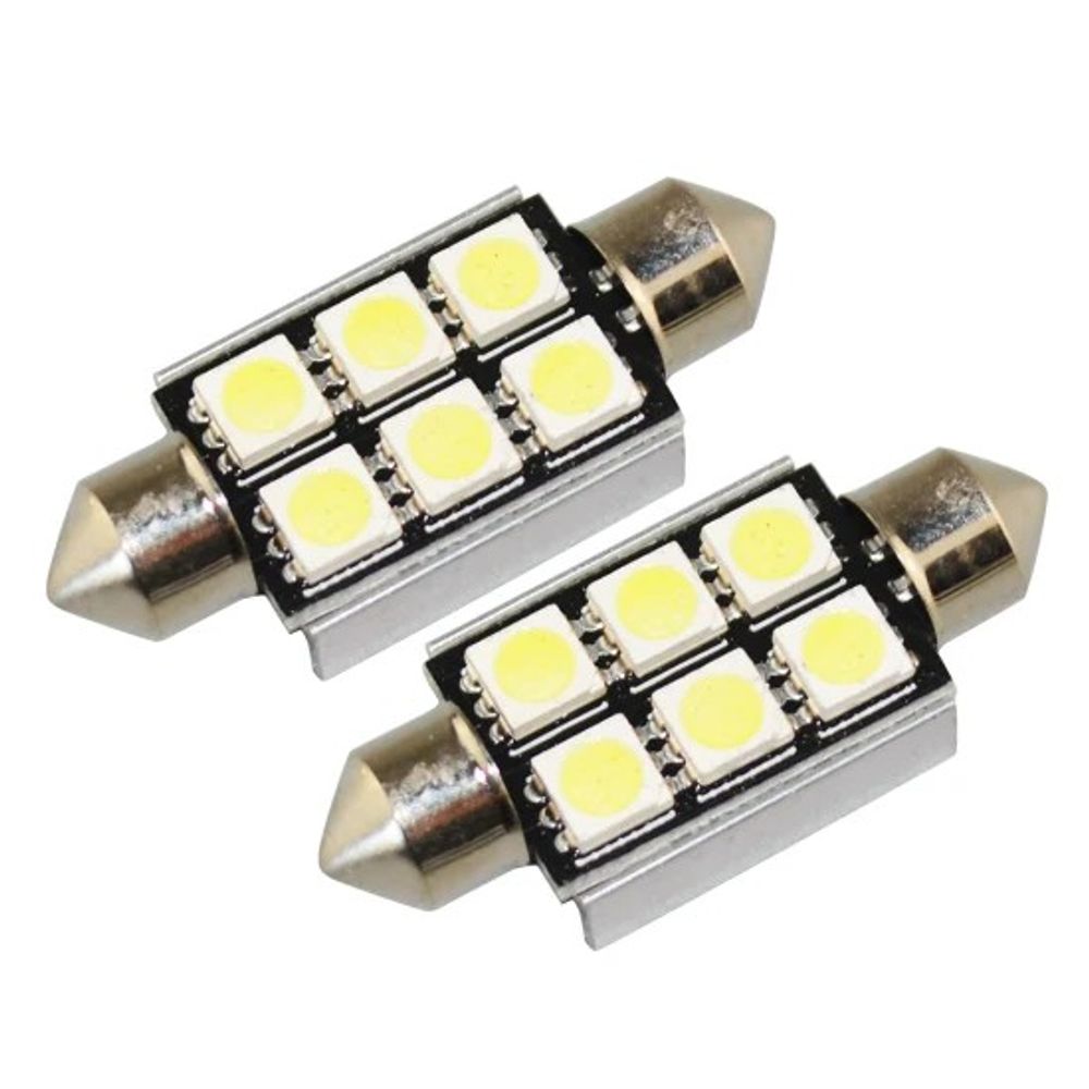 AutoSystem Sijalica LED 12V 41mm 6SMD CANBUS bijela - 2 kom. slika 1
