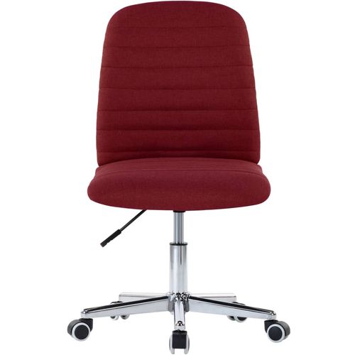 Okretna uredska stolica od tkanine crvena boja vina slika 32