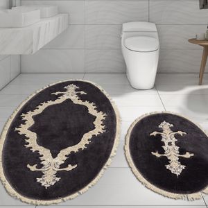 Set prostirki za kupatilo (2 komada) Alne4655, boja: antracit
