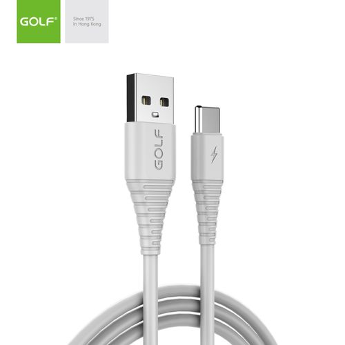 USB kabl na Tip C usb 1m GOLF GC-64t beli slika 1