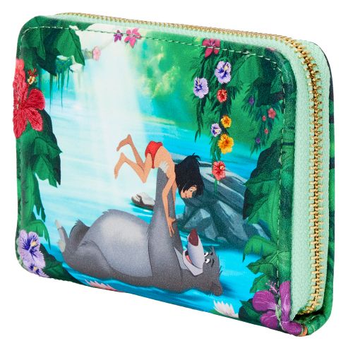 LOUNGEFLY DISNEY JUNGLE BOOK BARE NECESSITIES ZIP AROUND WALLET slika 2