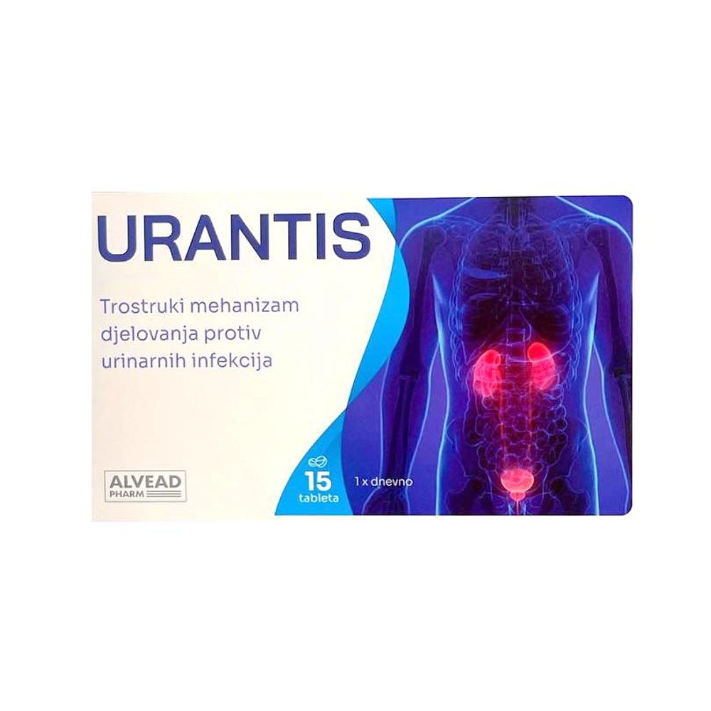 URANTIS TABLETE A 15 - Dodatak Prehrani za Zdravlje Urinarnog Trakta slika 1