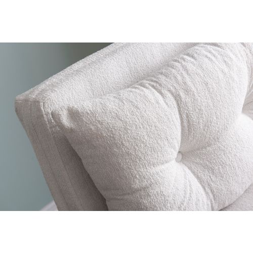 Atelier Del Sofa Naslonjač, Sando Single - Teddy Fabric - Cream slika 6