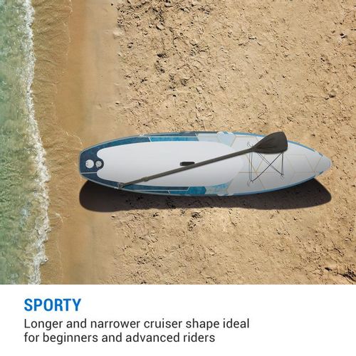 Capital Sports Lanikai Cruiser 9.8 daska za veslanje na napuhavanje, Siva / Bijela slika 2