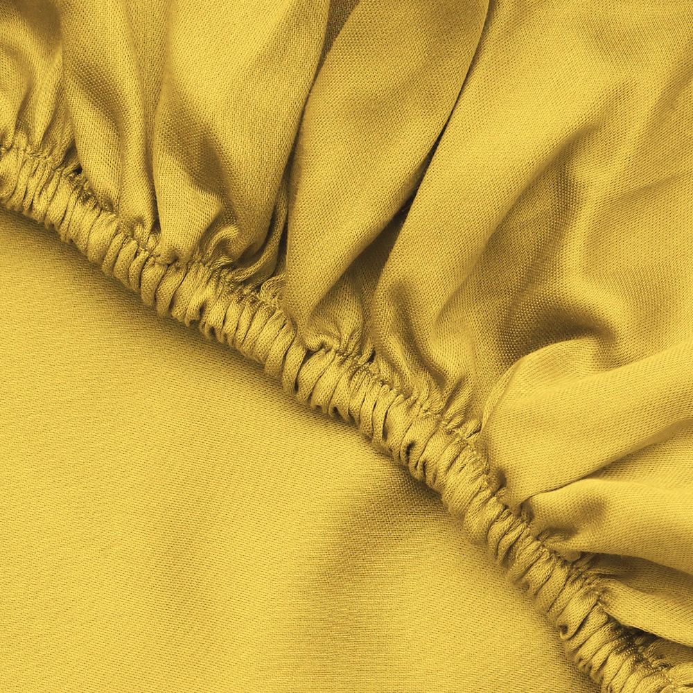 Ranforce Super King Fitted Sheet - Tamno Žuta slika 4
