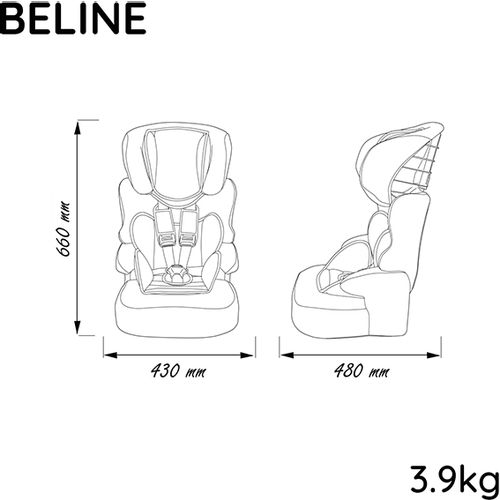 Nania autosjedalica Beline sp zebra slika 4