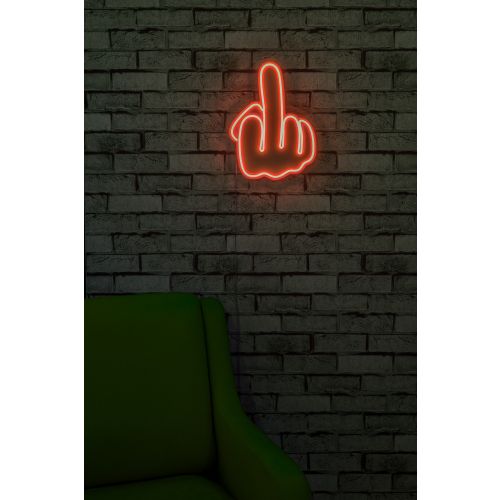 Wallity Ukrasna plastična LED rasvjeta, Middle Finger - Red slika 2