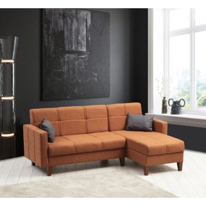 Polya - Crveni Ugaoni Sofa-Krevet