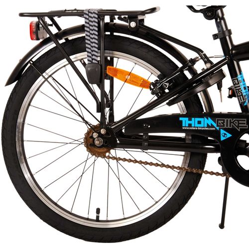 Volare Thombike 20" dječji bicikl s dvije ručne kočnice crno-plavi slika 4