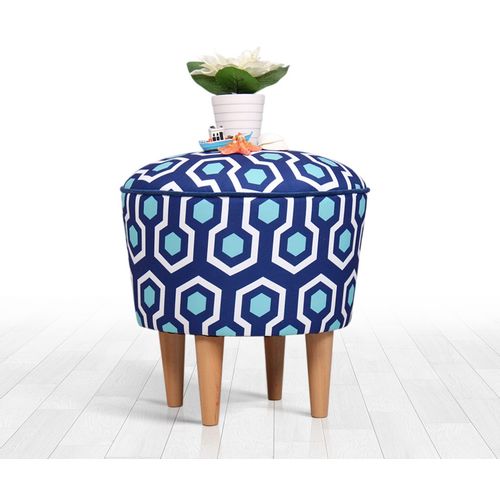 Sky v2 - Blue, White Blue
White Pouffe slika 1