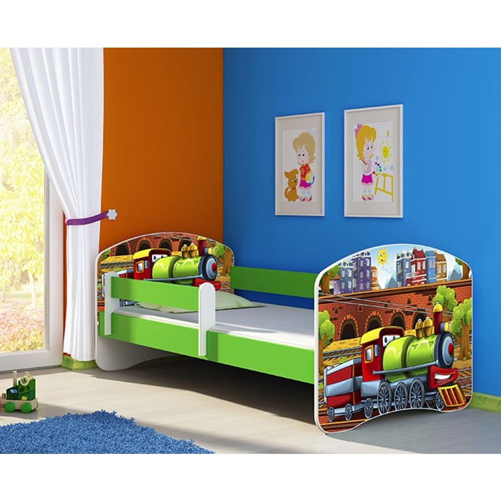 ACMA Dječiji krevet Acma II Green - 160x80cm - Dezen 44 slika 1