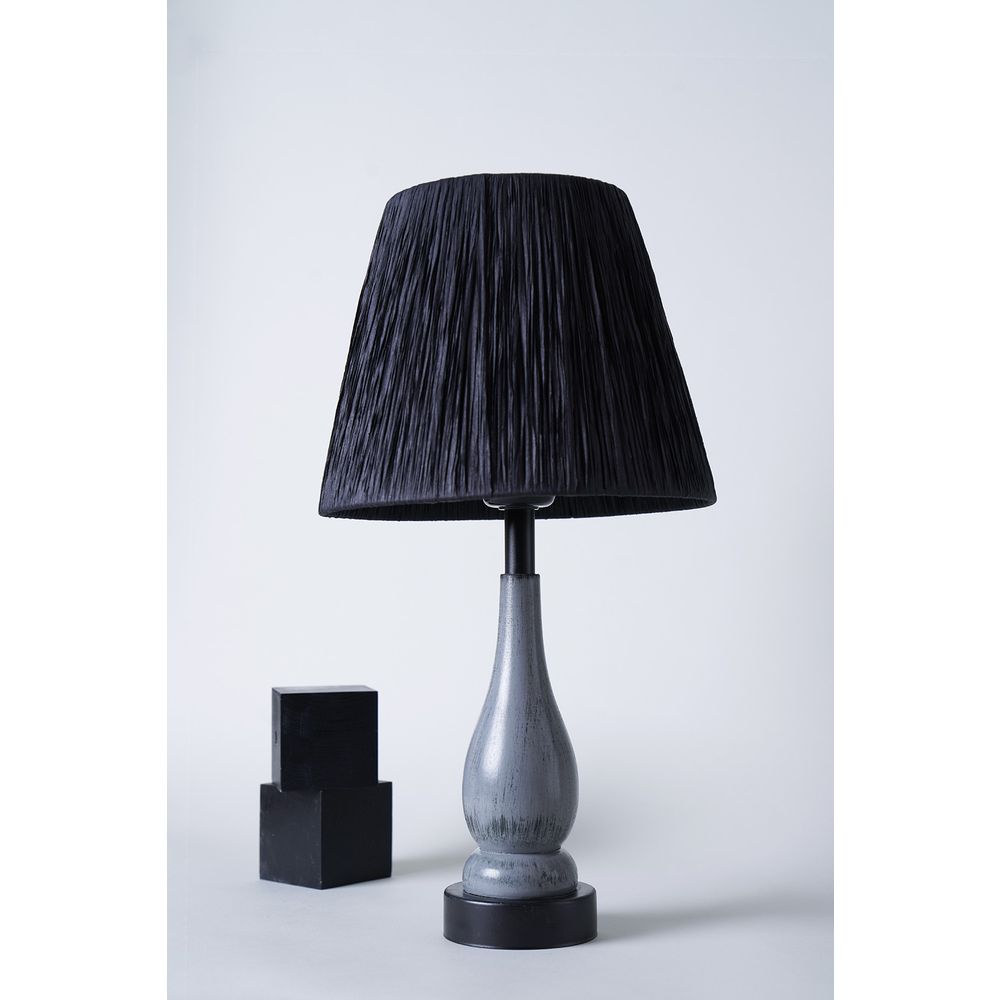 YL519 Siva-Crna Stolna Lampa slika 1