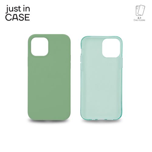 2u1 Extra case MIX paket ZELENI za iPhone 12 slika 2